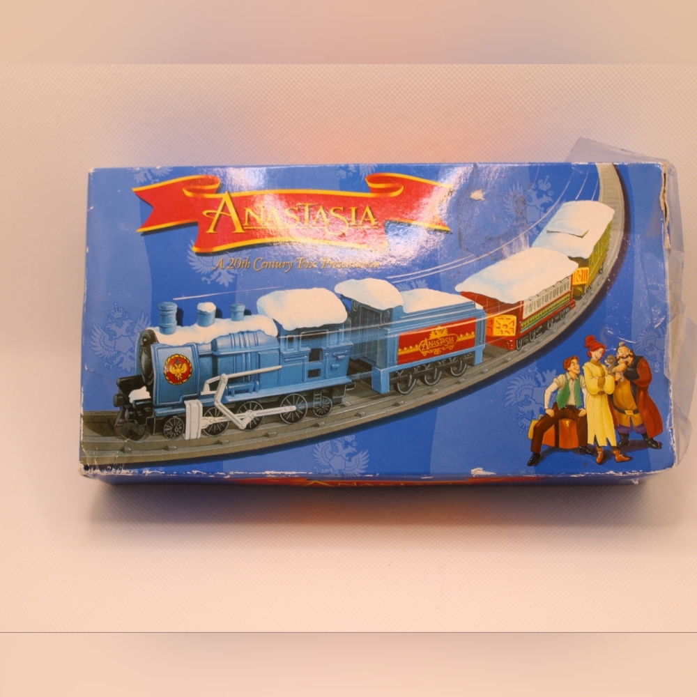 Anastasia Snowy Train Set with Box – 1997 20th Century Fox